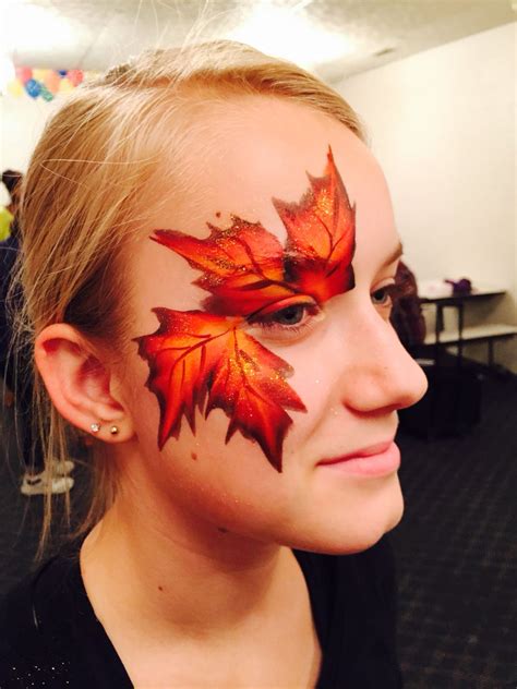 fall leaf face paint|Face Painting .